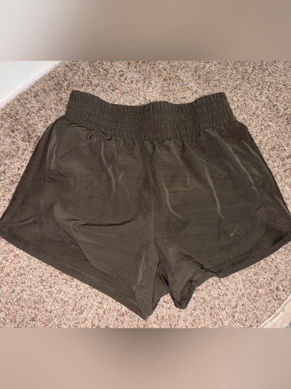 adidas olive green Athletic Shorts